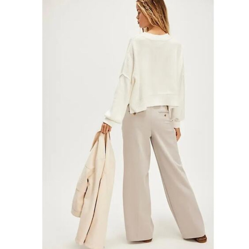 Free People Tyler Menswear Trousers Pants - Picture 2 of 14
